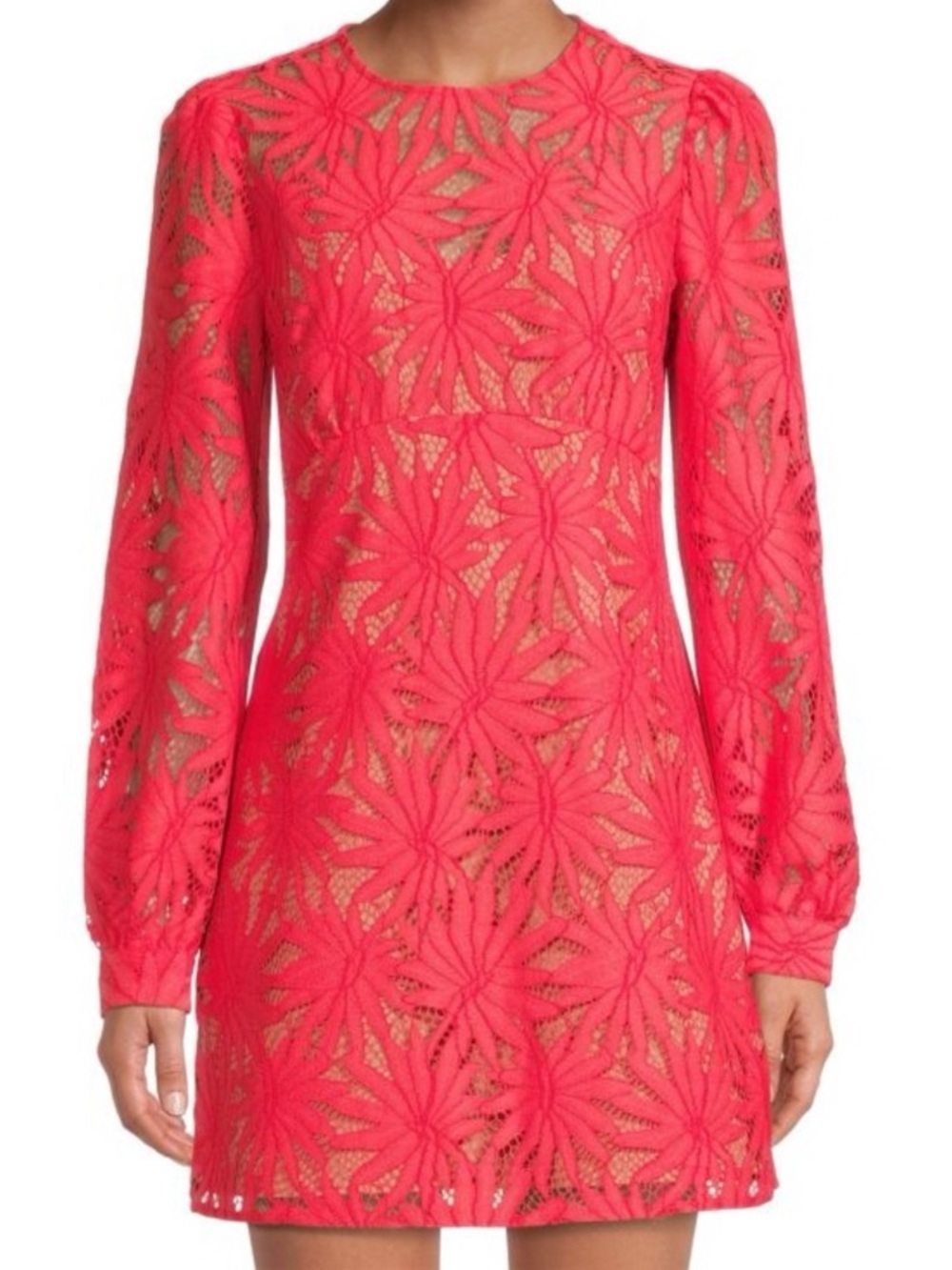NWT-Michael Kors palm beach dress color sangria coral size 8